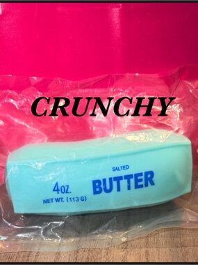 Authentic CRUNCHY 4oz Butter Squishy-Blue